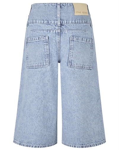 Stine Goya - Logoed Loop Jorts - Denim Blue
